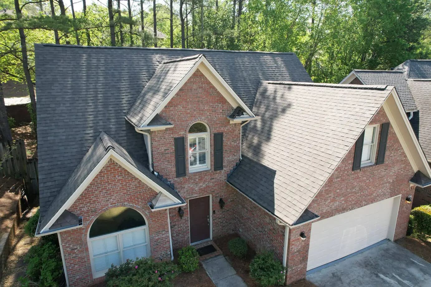 Roofline banner representing neighborhoods across Birmingham service areas.
