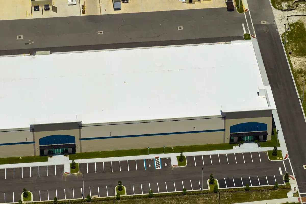 Commercial roofing project in Birmingham, Alabama.