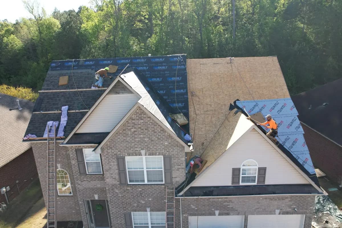 Roof Repairs roofing project in Birmingham, Alabama.