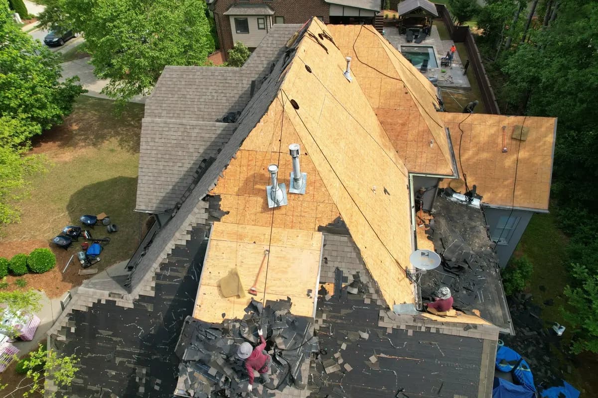 Storm Damage roofing project in Birmingham, Alabama.